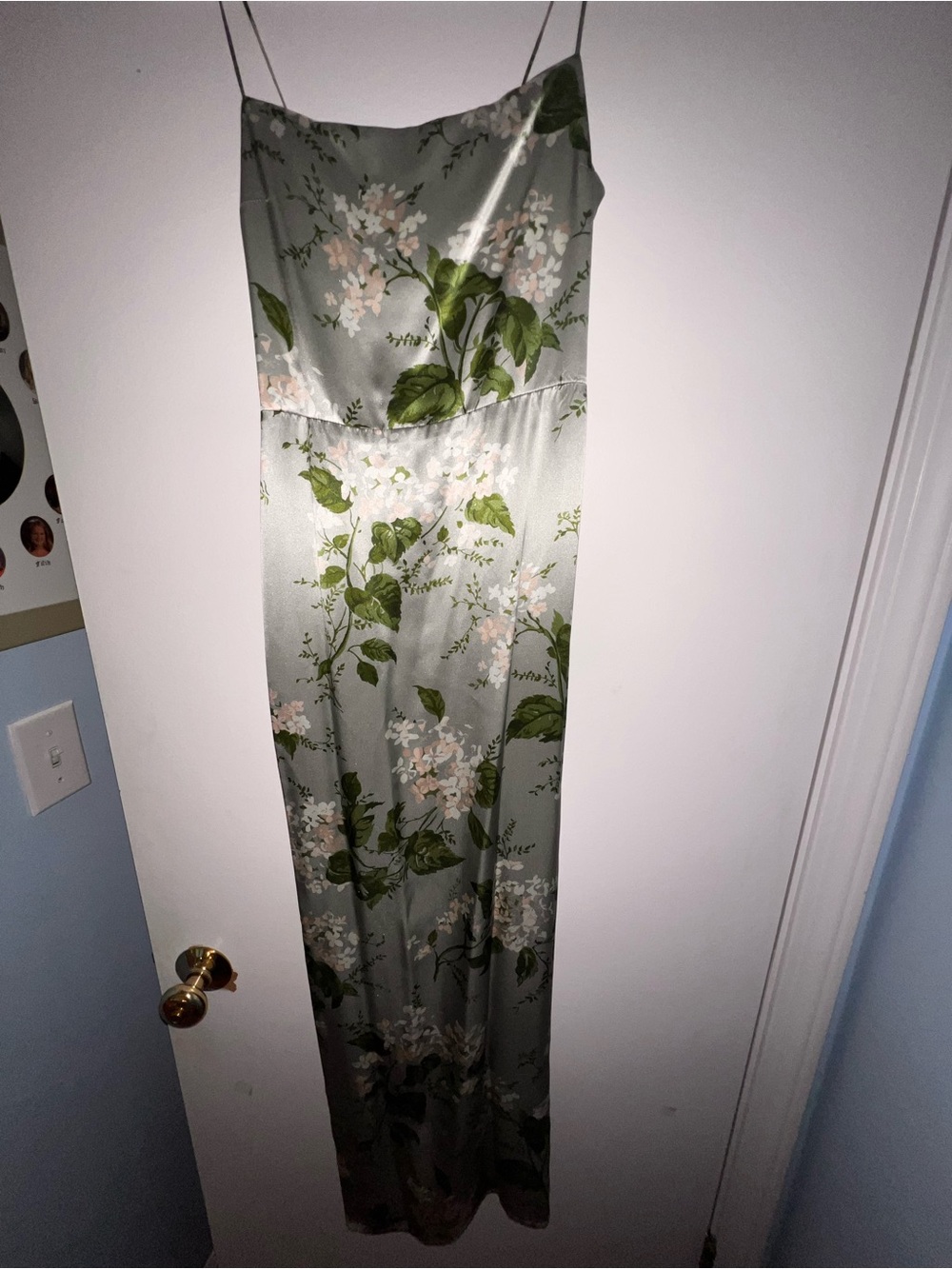 Reformation thin strap long dress